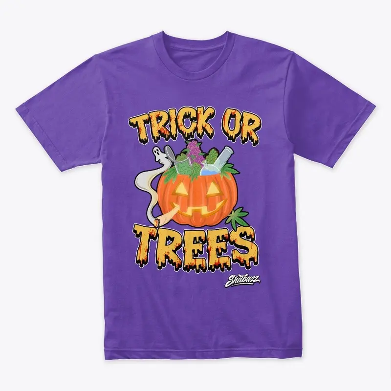 Trick Or Trees Yellow Blood Splash